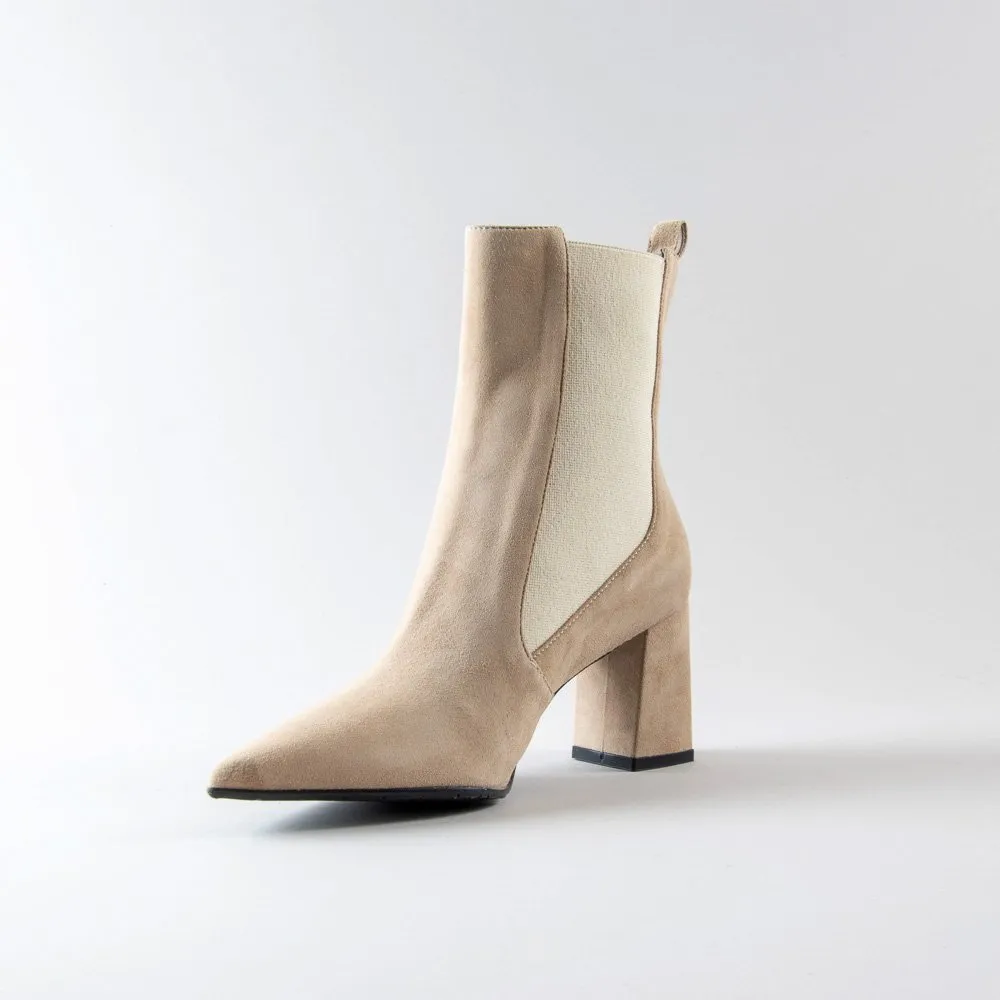 Stivaletto Boston – Camoscio Sabbia - immagine 3