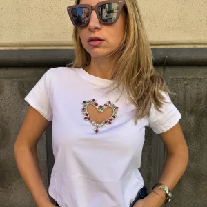 T SHIRT CUORE DI PIETRA COLORATE