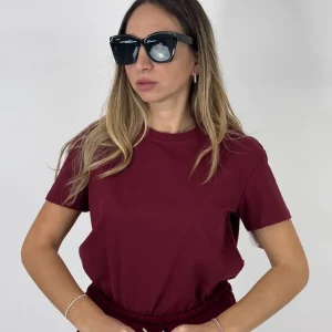 T-SHIRT BASIC BORDEAUX