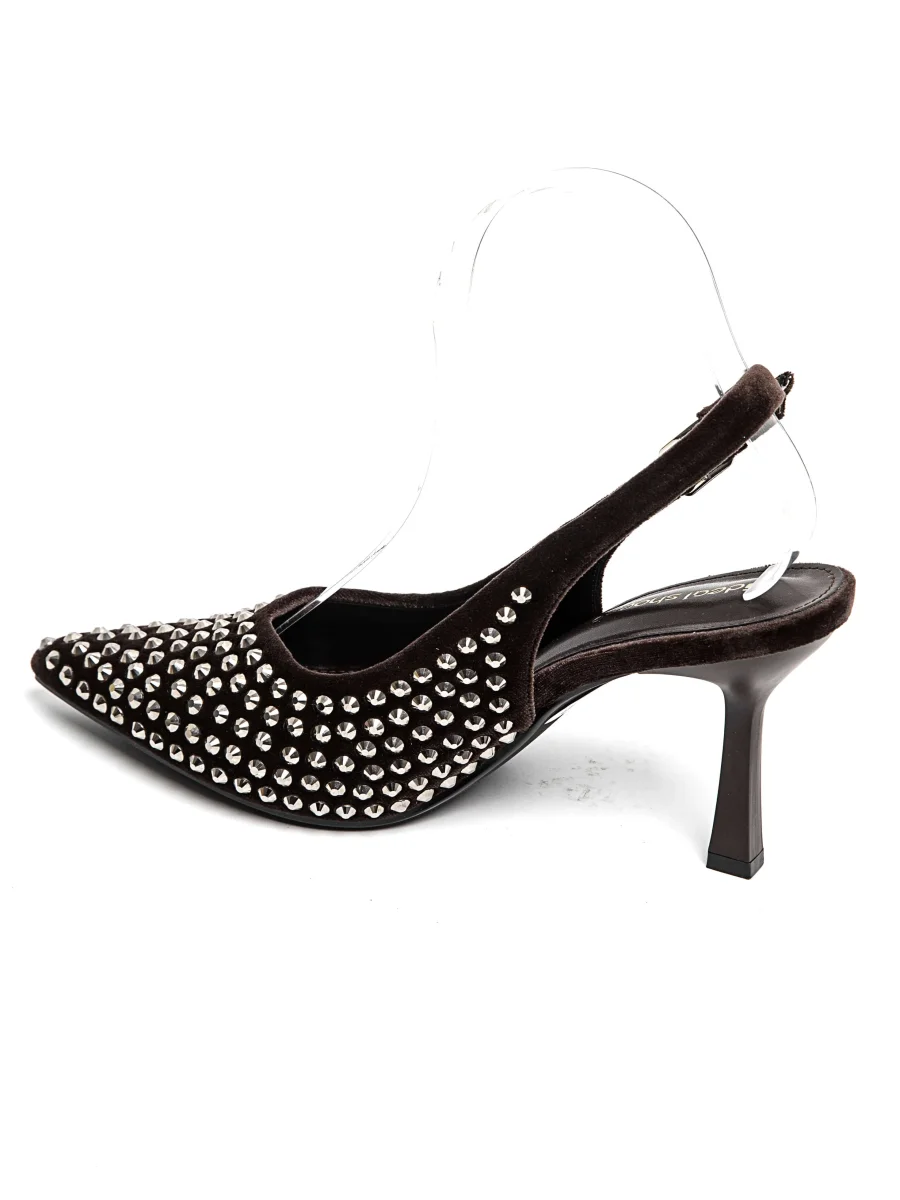 Décolleté Velluto e Strass - immagine 4