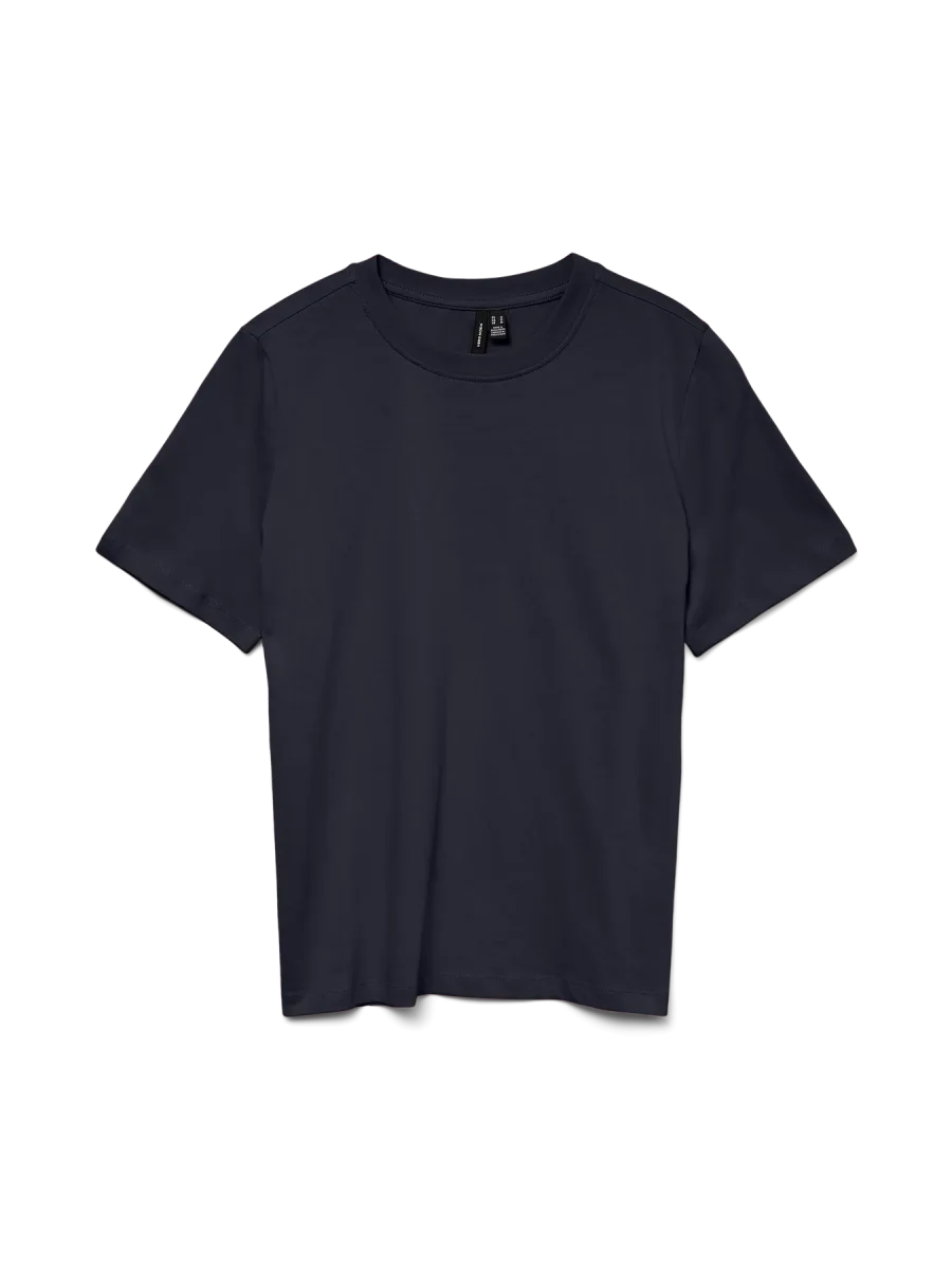 Vero Moda - T-shirt basic PAULINA - col. blu scuro - immagine 7