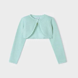 Cardigan modello bolerino tricot cotone sostenibile bambina mayoral Art. 23-00320-070