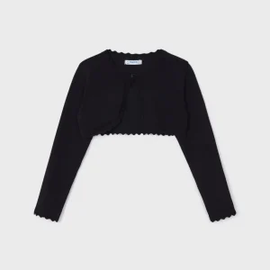 Cardigan modello bolerino tricot cotone sostenibile bambina mayoral Art. 23-00320-077