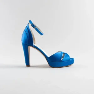Sandalo Deborah 100pl mm – Satin Blu Cina