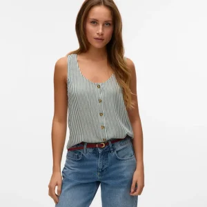 Vero Moda - Camicia a righe col. verde