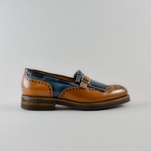 Mocassino Derek in Pelle Iron e Cuoio