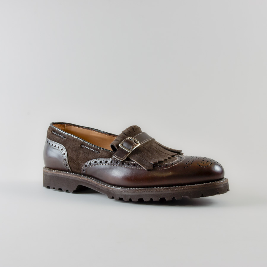 Mocassino Derek in Camoscio e Pelle Testa di moro - immagine 3