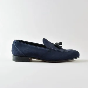 Franco Mocassino in Camoscio Baltic con nappine