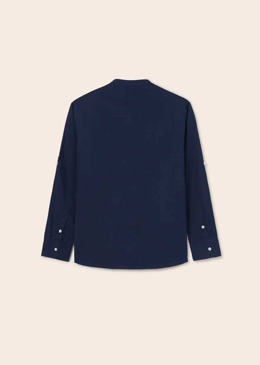 Camicia colletto coreana cotone sostenibile ragazzo nukutavake Art. 23-06115-079 - immagine 3