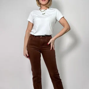 Jeans Straight Push Up Choco Sculpt