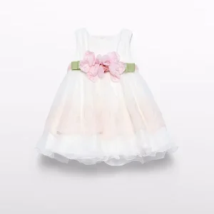 Abito tulle ricamo neonata Abel & lula art. 25-05004-077