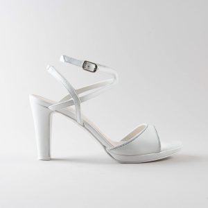 Sandalo Elisa 80pl mm – Nappa Bianca