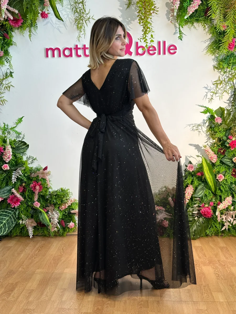 Abito Charlotte glitter regular nero - immagine 3