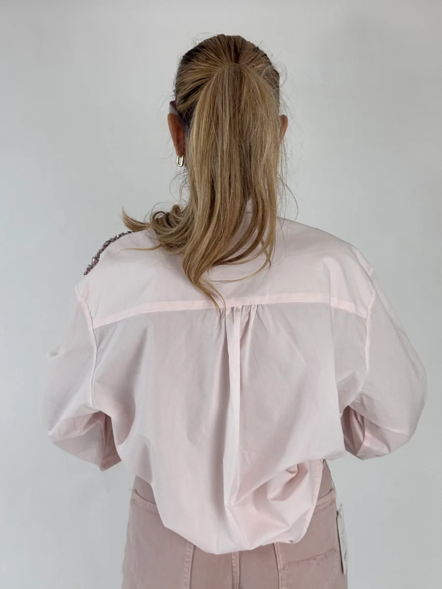 CAMICIA ARIELLE STRASS ROSA - immagine 8