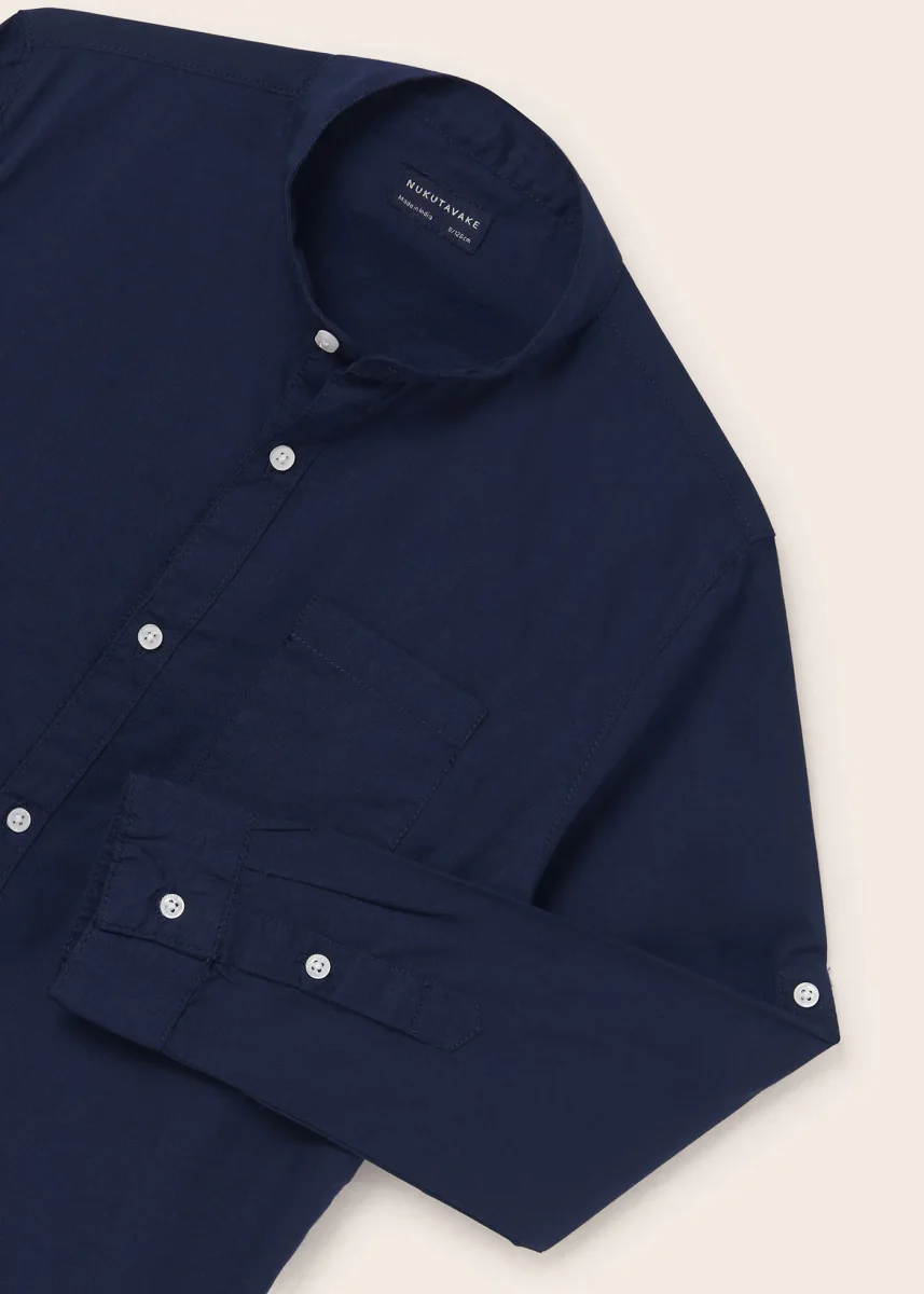Camicia colletto coreana cotone sostenibile ragazzo nukutavake Art. 23-06115-079 - immagine 4