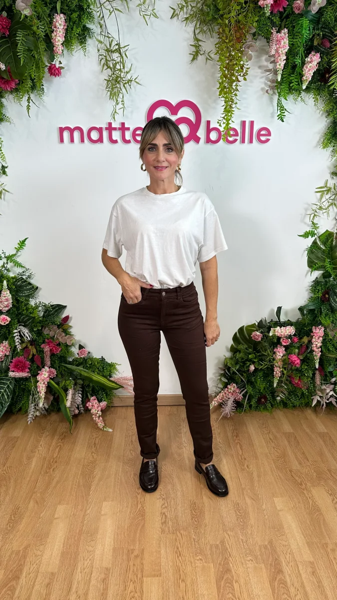 Jeans Skinny push up marrone - immagine 5