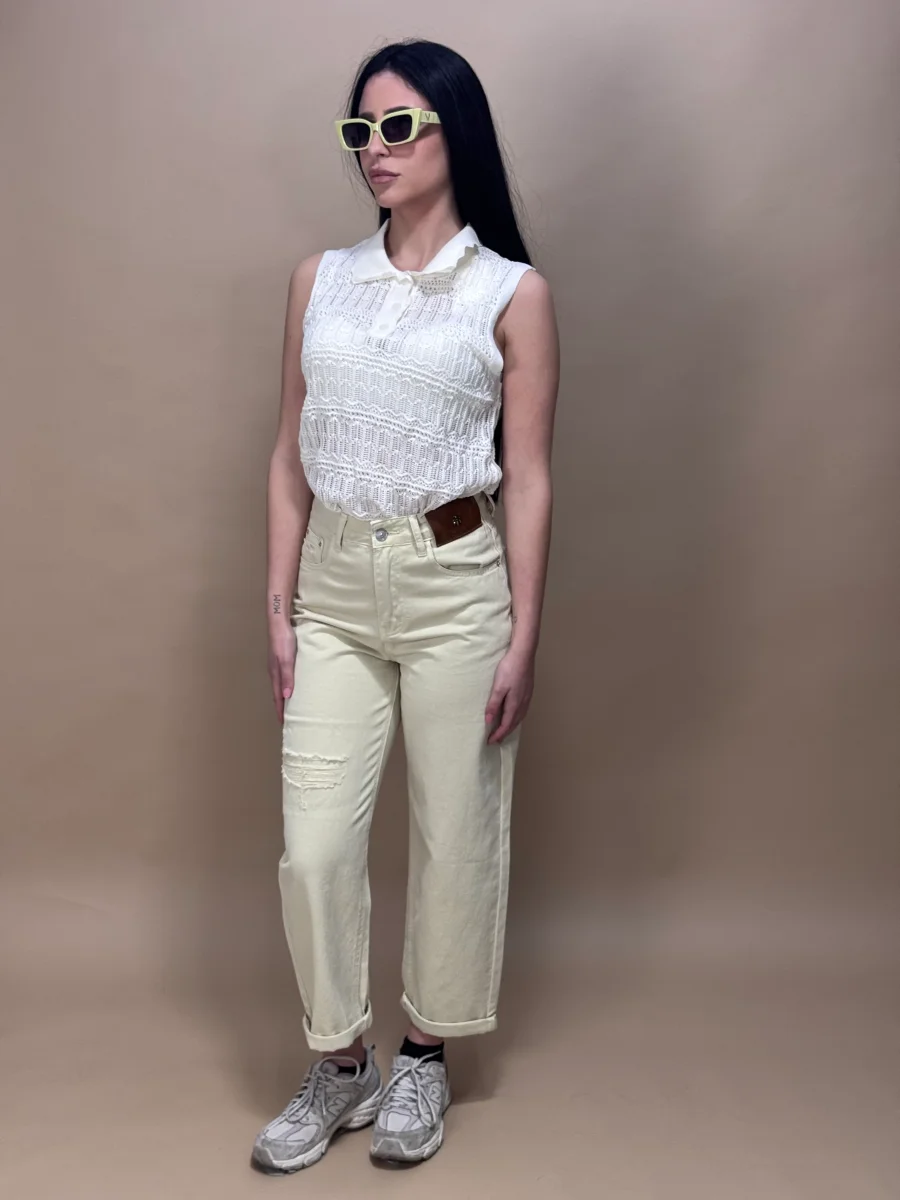 JEANS ARIELLE GIALLO - immagine 4