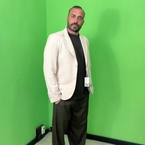 Blazer panna monopetto