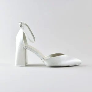 Ankle Strap Giada 70mm – Satin Avorio