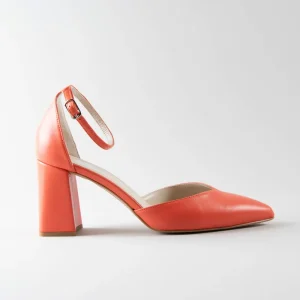 Ankle Strap Giada 70mm – Nappa Arancione