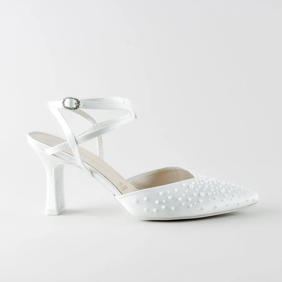 Scarpa Sposa con applicazioni a mano - immagine 2