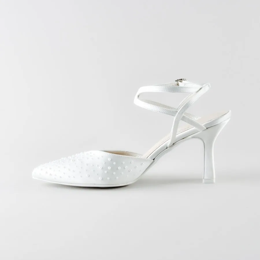 Scarpa Sposa con applicazioni a mano - immagine 6