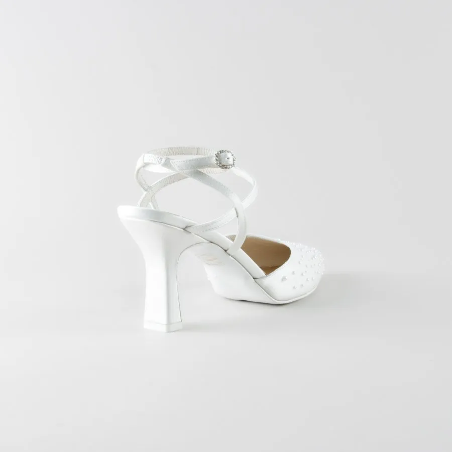 Scarpa Sposa con applicazioni a mano - immagine 4