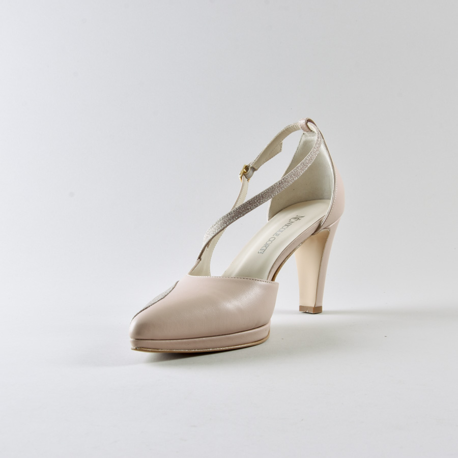 Ankle Strap Erika 80mm plateau – Nude - immagine 6