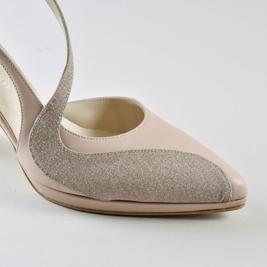 Ankle Strap Erika 80mm plateau – Nude - immagine 4