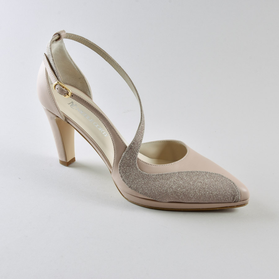 Ankle Strap Erika 80mm plateau – Nude - immagine 3