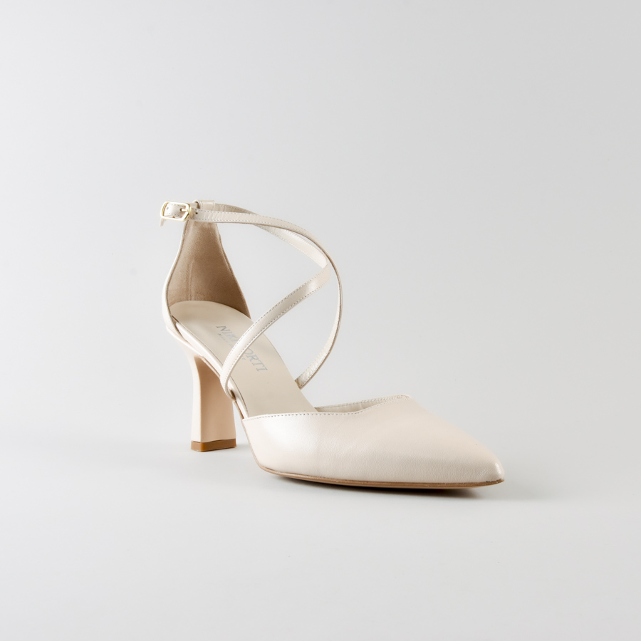 Cross Strap Angie 70mm in pelle Cipria - immagine 3