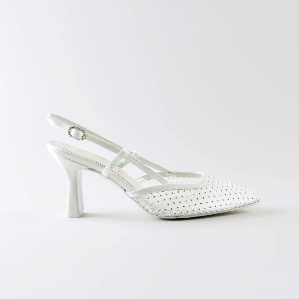 Slingback Reila 70 mm – Rete Strass