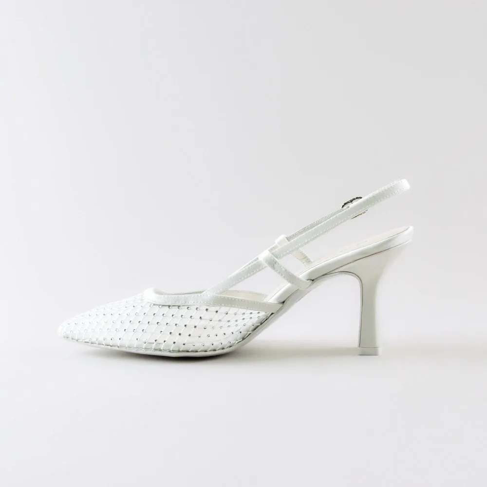 Slingback Reila 70 mm – Rete Strass - immagine 5