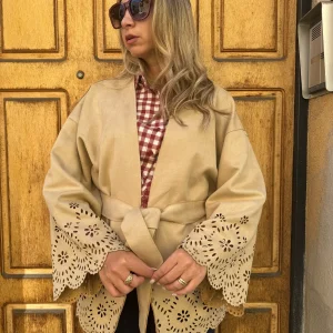 GIACCA ECOCAMOSCIO BEIGE