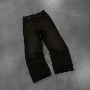 RUST BLACK "P" LINES DENIM JEANS
