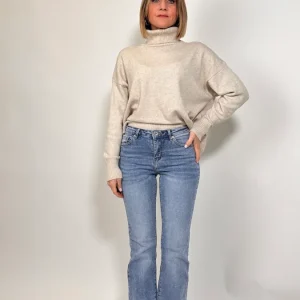 Jeans Flare denim chiaro  – Zampa Slanciante