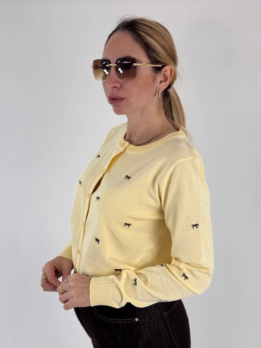 CARDIGAN DAIANA GIALLO - immagine 4