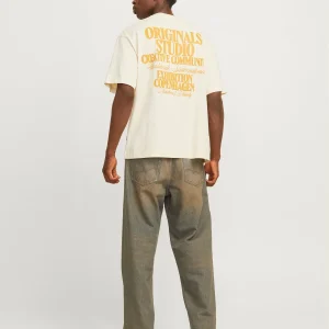 JACK & JONES T-SHIRT CON STAMPA - Col. Bianco Antique