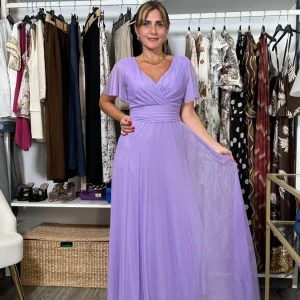 Abito Charlotte Glitter regular lilla