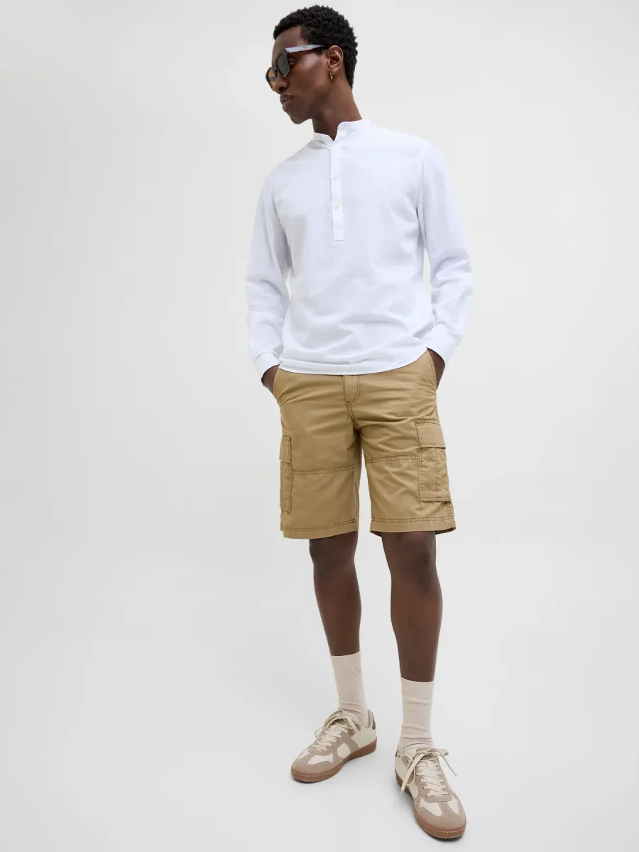 JACK & JONES BERMUDA CARGO - col. Beige - immagine 3