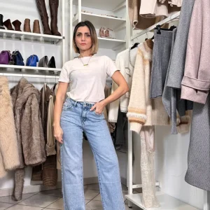 Jeans Straight 90’s – Denim Azzurro Medio