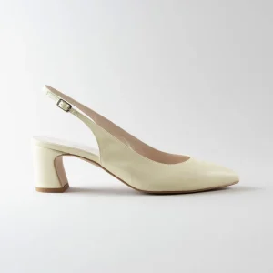 Slingback Amanda 50mm – Nappa gialla