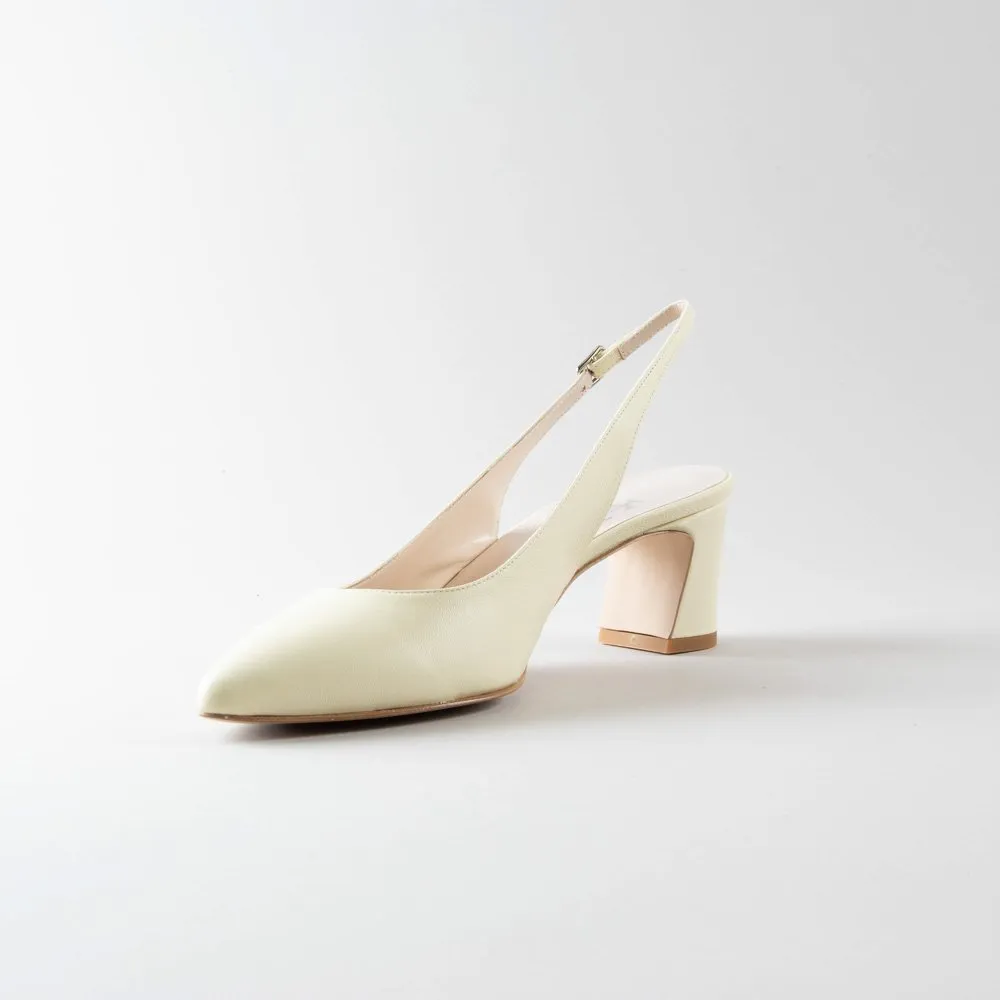 Slingback Amanda 50mm – Nappa gialla - immagine 4
