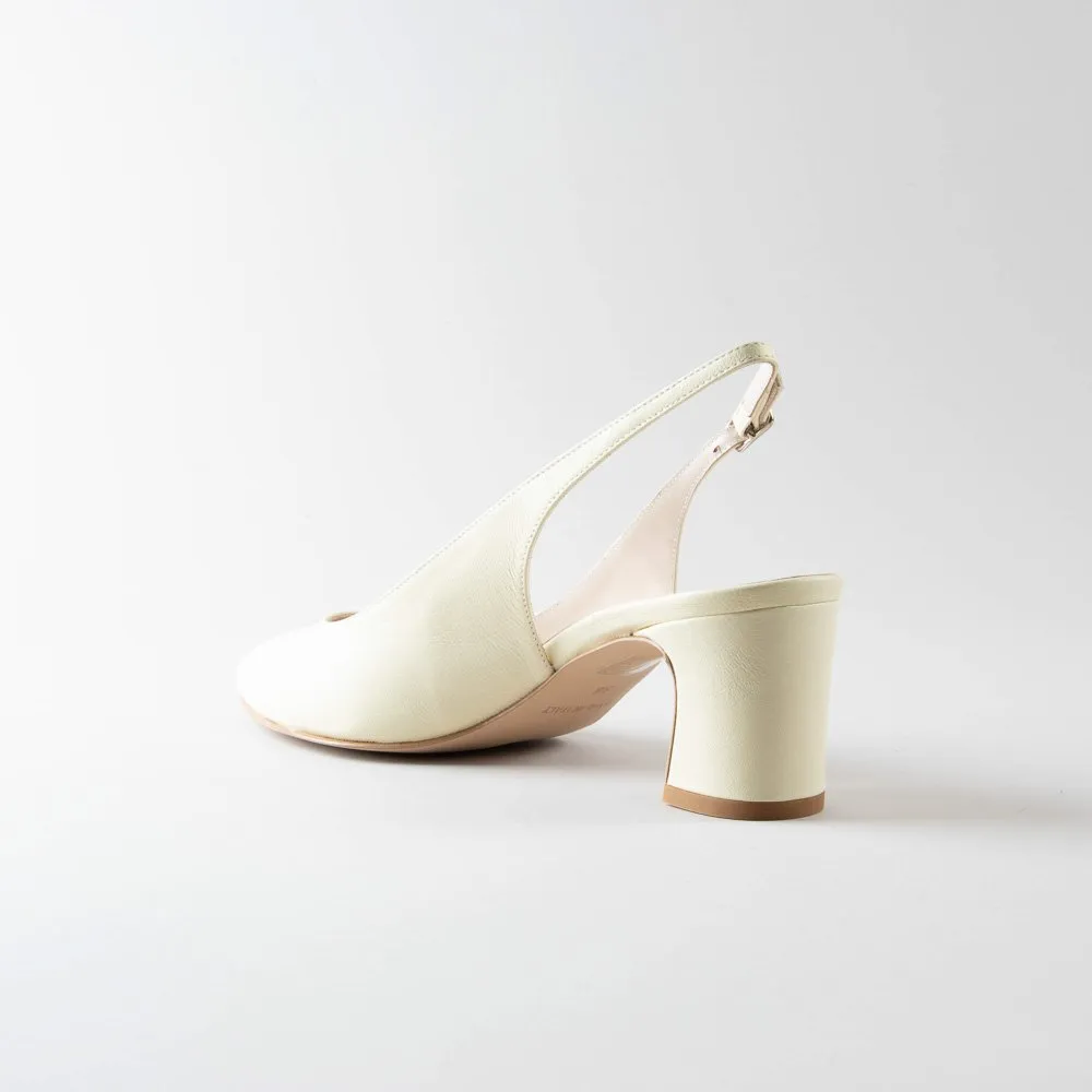 Slingback Amanda 50mm – Nappa gialla - immagine 6