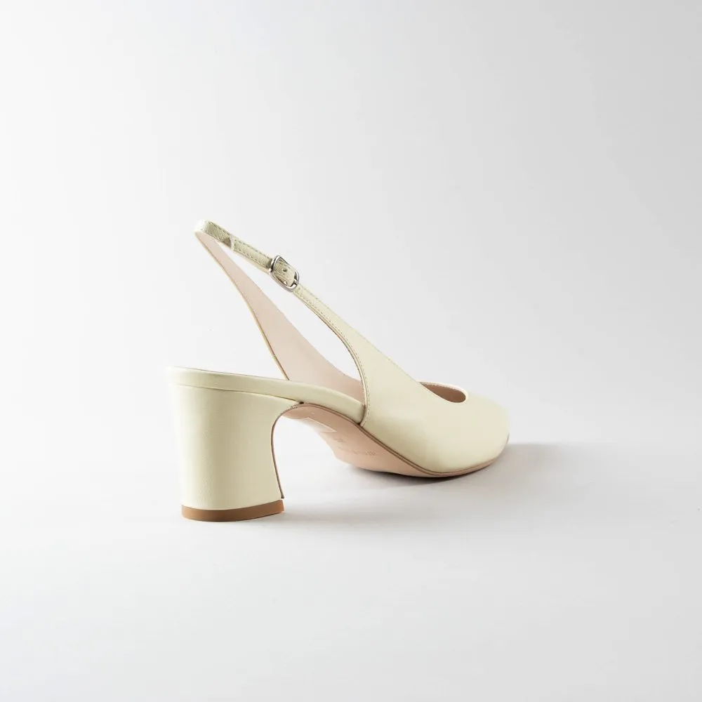 Slingback Amanda 50mm – Nappa gialla - immagine 7