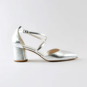 Cross Strap Penny 50mm – Laminato Argento