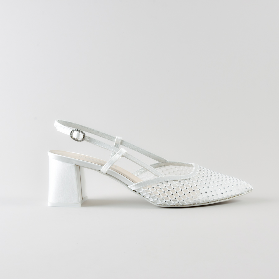 Slingback Reila 50 mm – Rete Strass