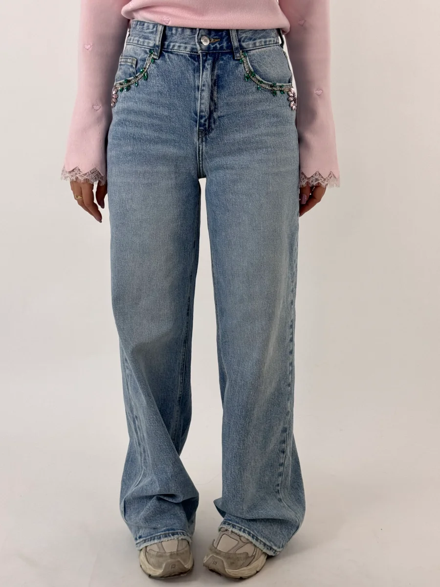 JEANS ELODEA FIORI DI PIETRA