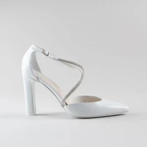 Cross Strap Lexie 90 mm – Nappa Bianca