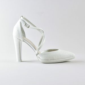 Cross Strap Penny 100mm pl – Glitter Avorio